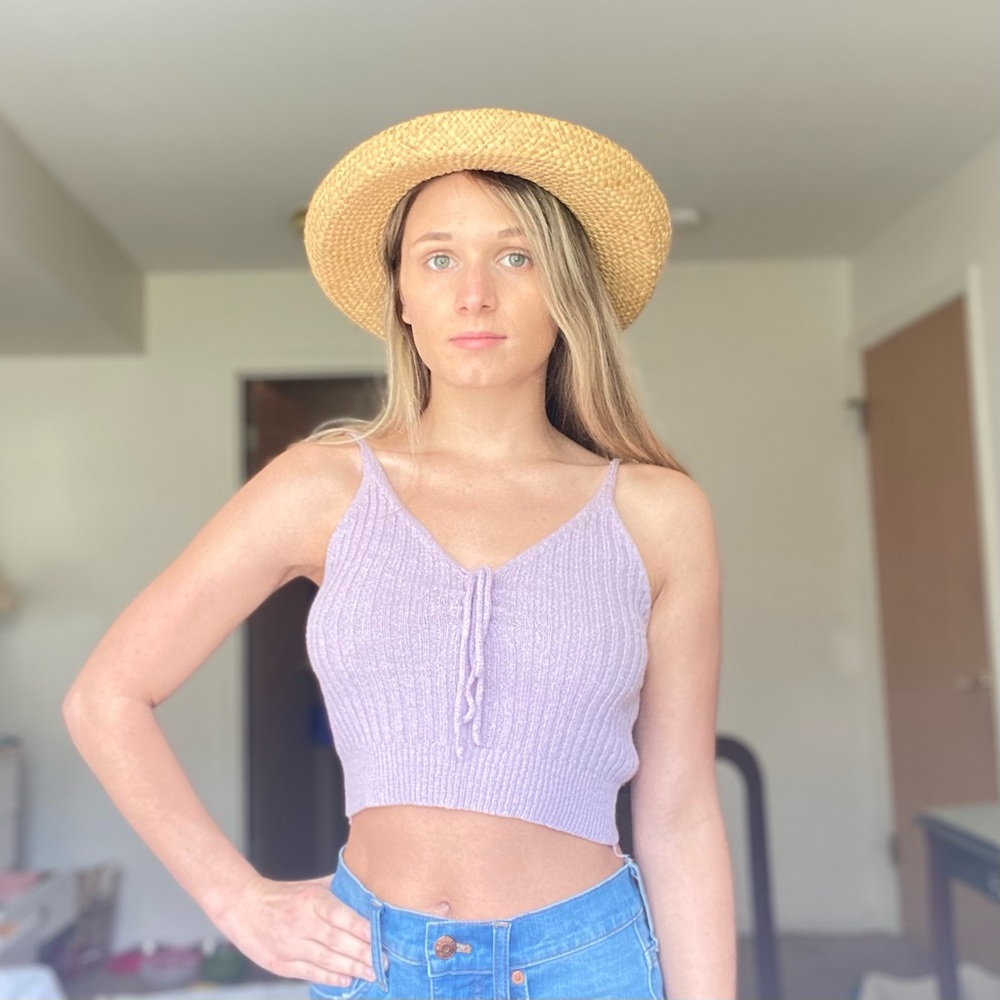 Purple Knit Cami